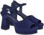 Ferragamo Sandalen met plateauzool Blauw - Thumbnail 2
