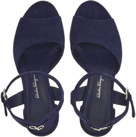 Ferragamo Sandalen met plateauzool Blauw