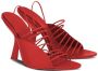Ferragamo 105 mm Altaire sandalen met kanten detail Rood - Thumbnail 2