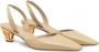 Ferragamo Alyssa slingback pumps met kooihak Beige - Thumbnail 2