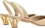 Ferragamo Alyssa slingback pumps met kooihak Beige - Thumbnail 3