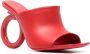 Ferragamo Astro 105mm leren muiltjes Rood - Thumbnail 2