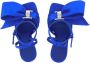 Ferragamo Aveline sandalen met asymmetrische strik Blauw - Thumbnail 2