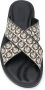 Ferragamo Badslippers met Gancini print Beige - Thumbnail 4