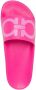 Ferragamo Badslippers met gancini print Roze - Thumbnail 4