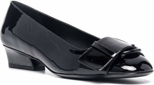 Ferragamo Ballerina's met gesp Zwart