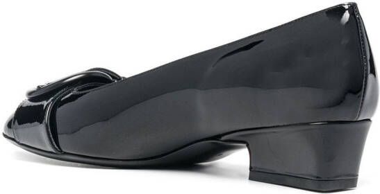 Ferragamo Ballerina's met gesp Zwart