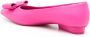 Ferragamo Ballerina's met strikdetail Roze - Thumbnail 3