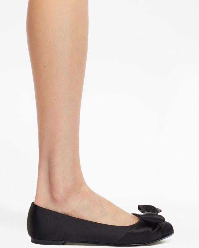 Ferragamo Ballerina's met strikdetail Zwart