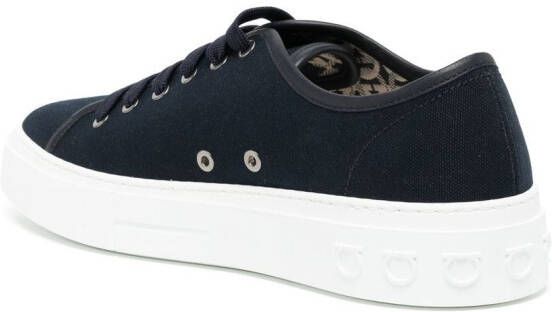 Ferragamo Borg sneakers met logoprint Blauw