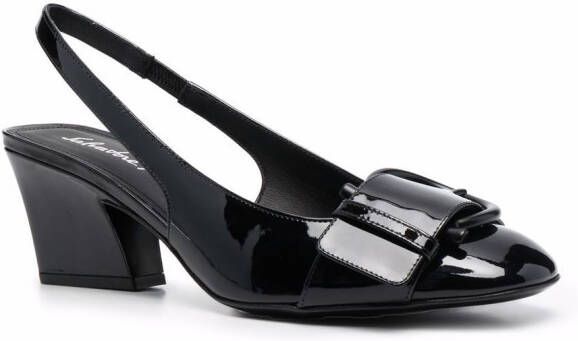Ferragamo Briget lakleren sandalen Zwart