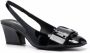 Ferragamo Briget lakleren sandalen Zwart - Thumbnail 2