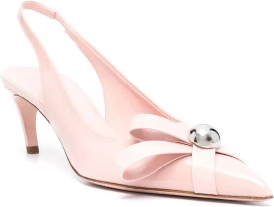 Ferragamo Brilda 55 mm lakleren pumps Roze