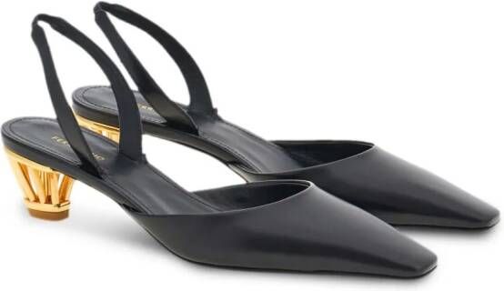 Ferragamo Slingback pumps met kooihak Zwart