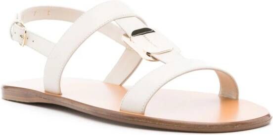 Ferragamo Capri leren sandalen Beige