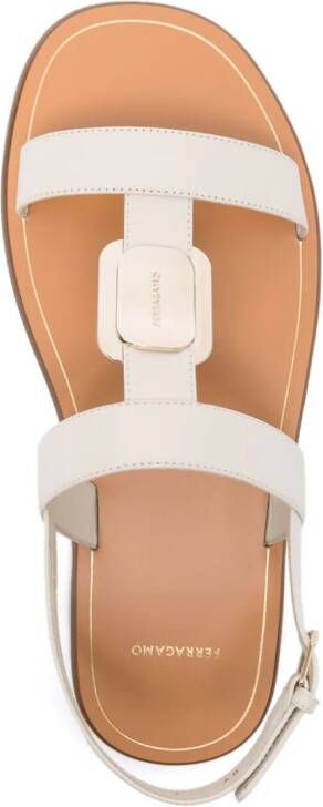 Ferragamo Capri leren sandalen Beige