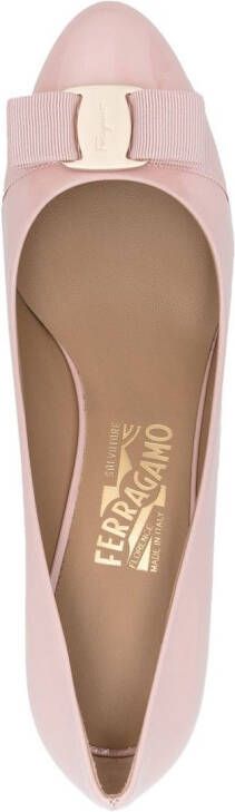Ferragamo Carla pumps met strik Roze