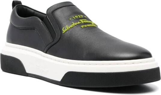 Ferragamo Cassina low-top sneakers Zwart