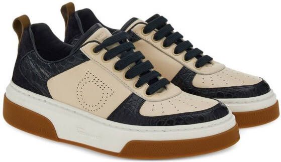 Ferragamo Cassina low-top sneakers Zwart