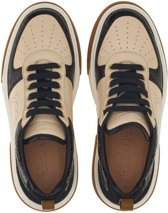 Ferragamo Cassina low-top sneakers Zwart
