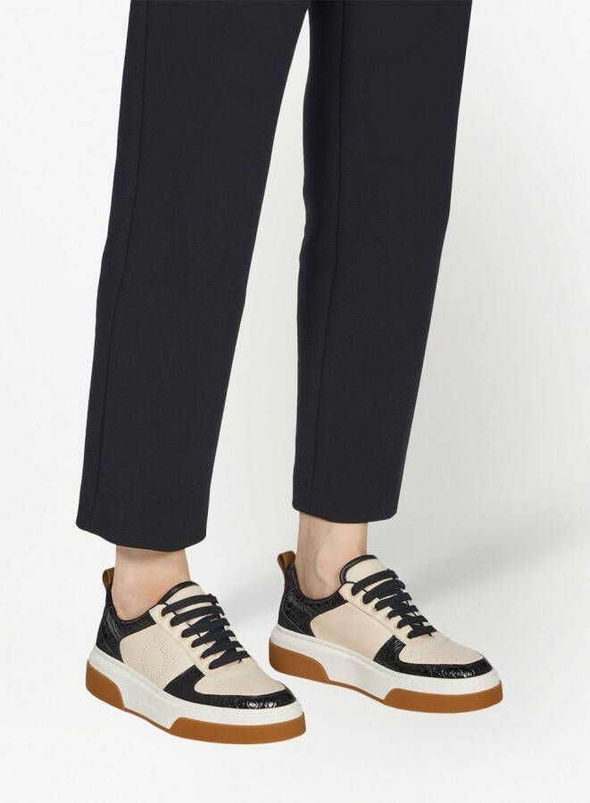 Ferragamo Cassina low-top sneakers Zwart