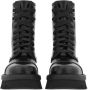 Ferragamo Combat boots met chunky zool Zwart - Thumbnail 4