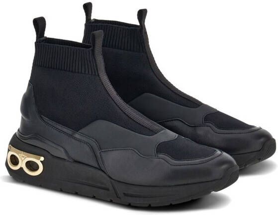 Ferragamo Cosma soksneakers Zwart