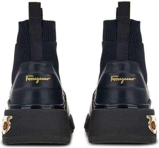 Ferragamo Cosma soksneakers Zwart