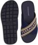 Ferragamo Katoenen sandalen met gekruiste bandjes Blauw - Thumbnail 5
