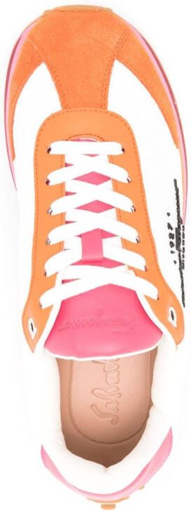 Ferragamo Cuir low-top sneakers Veelkleurig