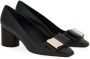 Ferragamo Leren pumps Zwart - Thumbnail 2