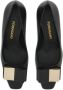 Ferragamo Leren pumps Zwart - Thumbnail 4