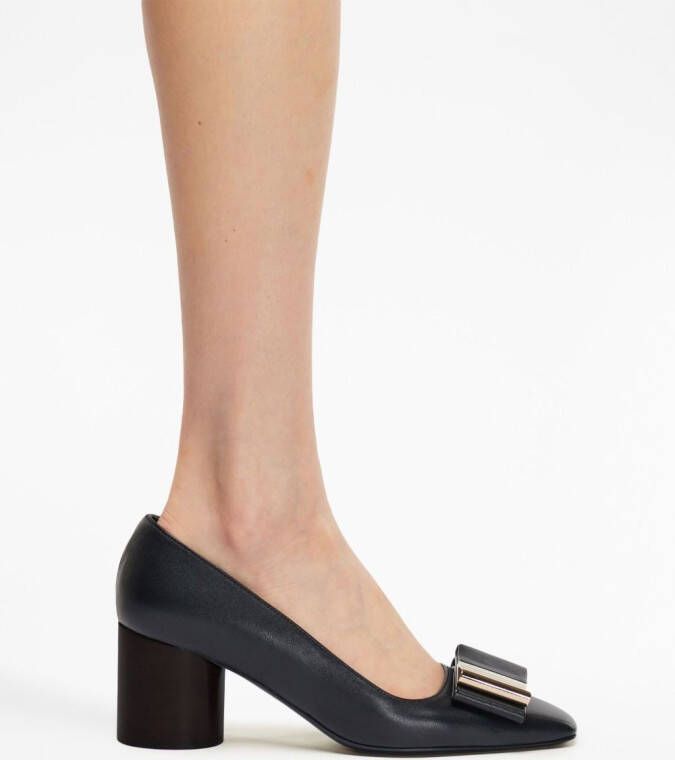 Ferragamo Leren pumps Zwart