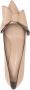 Ferragamo Double Bow leren pumps Bruin - Thumbnail 4