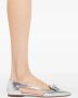 Ferragamo Drop Bow leren ballerina's Zilver - Thumbnail 5