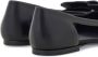 Ferragamo Drop Bow leren ballerina's Zwart - Thumbnail 3