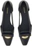 Ferragamo Drop Bow leren ballerina's Zwart - Thumbnail 4