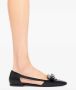Ferragamo Drop Bow leren ballerina's Zwart - Thumbnail 5