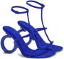 Ferragamo Elina sandalen met open neus Blauw - Thumbnail 2