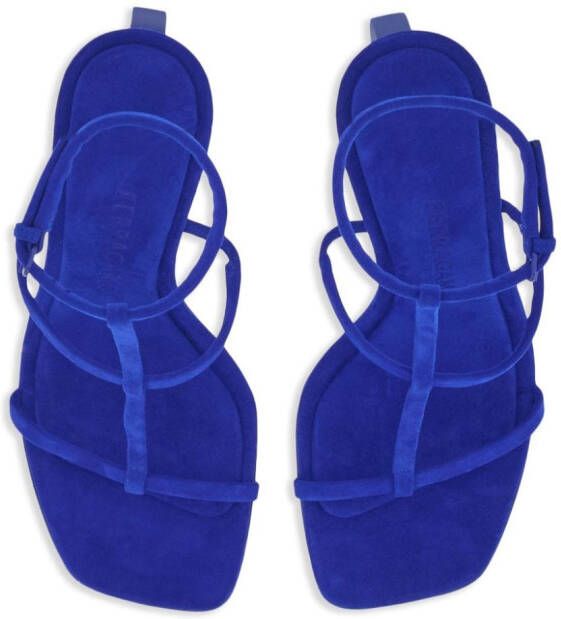 Ferragamo Elina sandalen met open neus Blauw