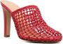 Ferragamo Ella muiltjes met hoge hak Rood - Thumbnail 2