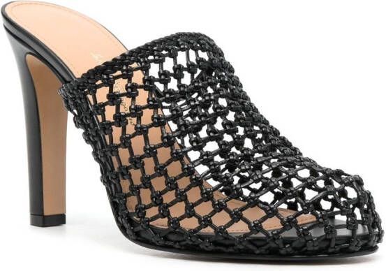 Ferragamo Ella muiltjes met hoge hak Zwart