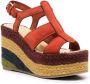 Ferragamo Espadrilles met sleehak Oranje - Thumbnail 2