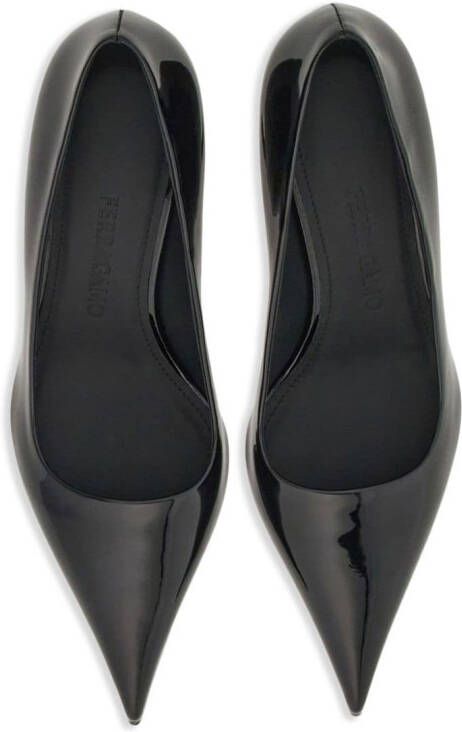 Ferragamo Eva leren pumps Zwart