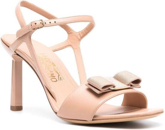 Ferragamo Gabriela sandalen met open neus Beige