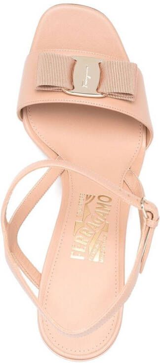 Ferragamo Gabriela sandalen met open neus Beige