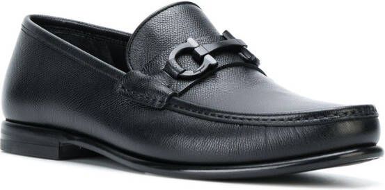 Ferragamo Gaffini horsebit loafers Zwart