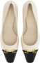 Ferragamo Gancini 60 mm leren pumps Wit - Thumbnail 4