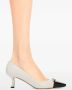Ferragamo Gancini 60 mm leren pumps Wit - Thumbnail 5