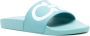 Ferragamo Gancini badslippers met print Blauw - Thumbnail 2